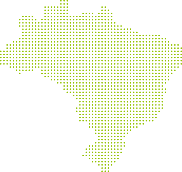 Mapa do Brasil — presença da TSI em todo o país